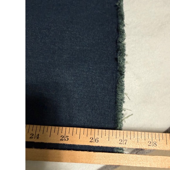 Womens XXL Wide Leg High Rise Raw Hem Dark Wash Whiskered Denim Jeans 9125 - Picture 8 of 8